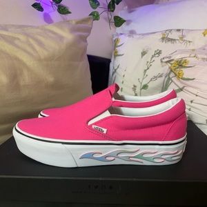 flame platform vans